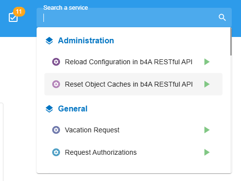 Service search