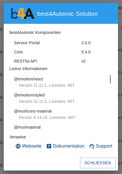 Informationen zum |b4ASP|